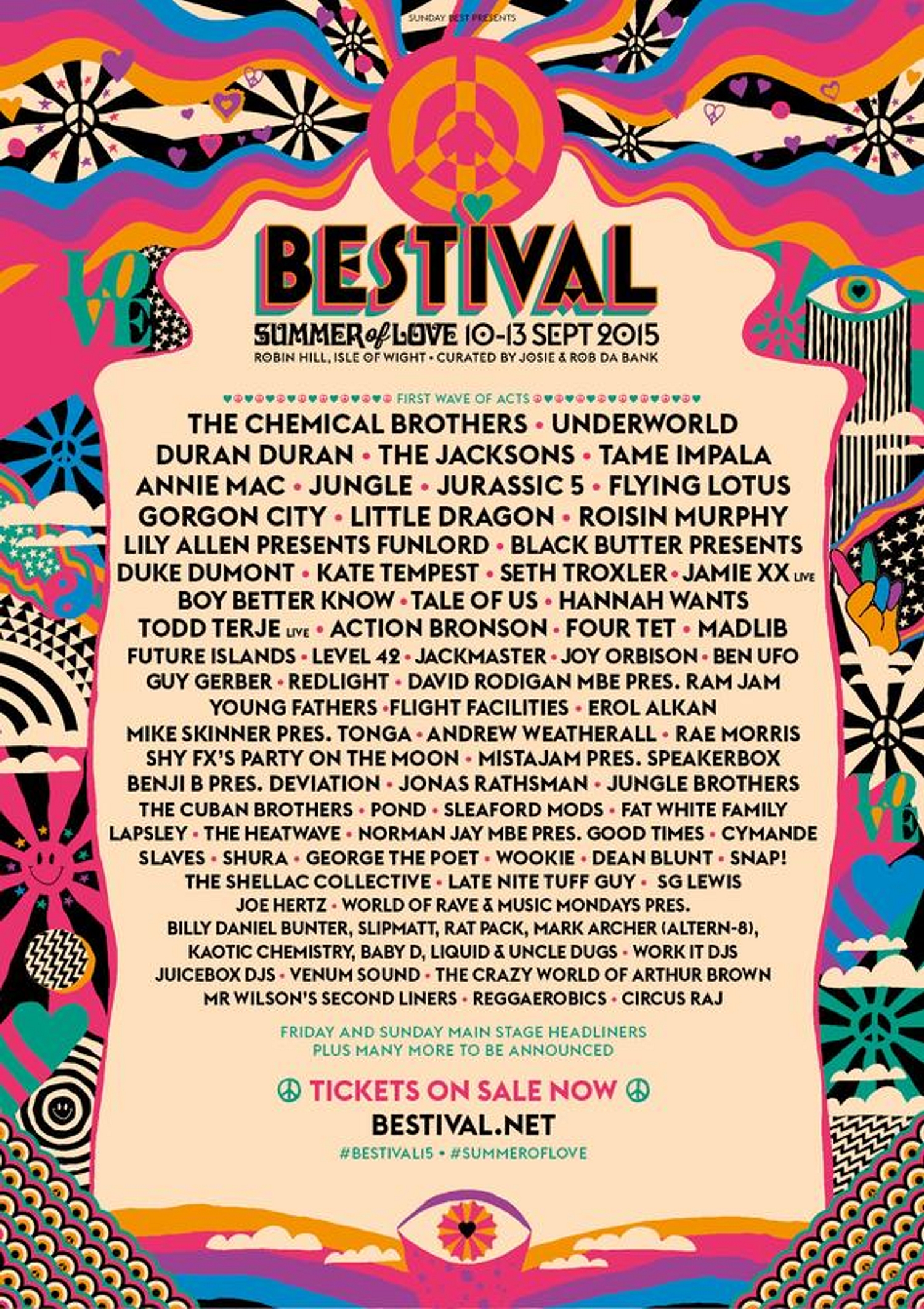The Chemical Brothers & Tame Impala for Bestival 2015
