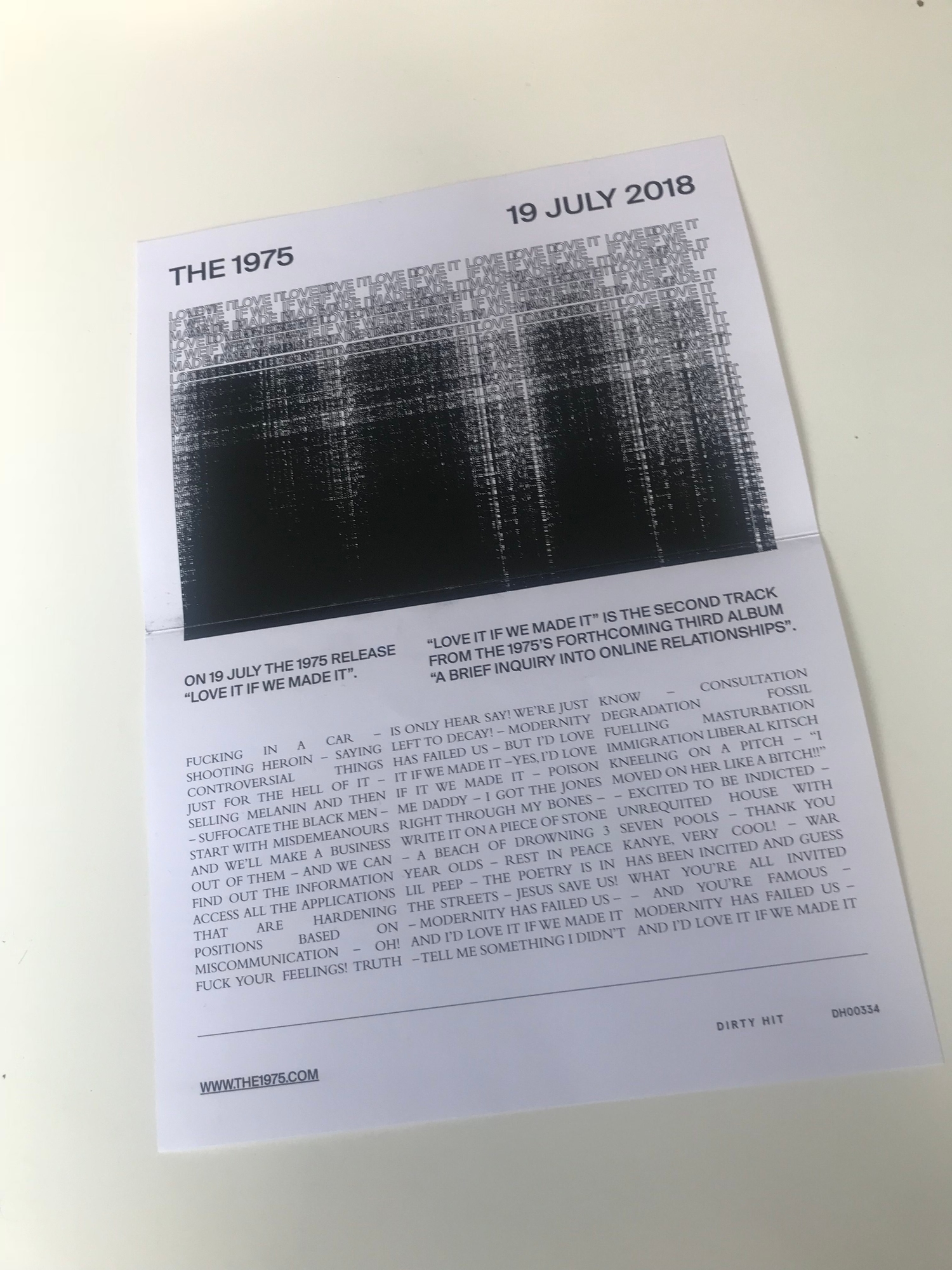 Are The 1975 releasing a new track next week?
