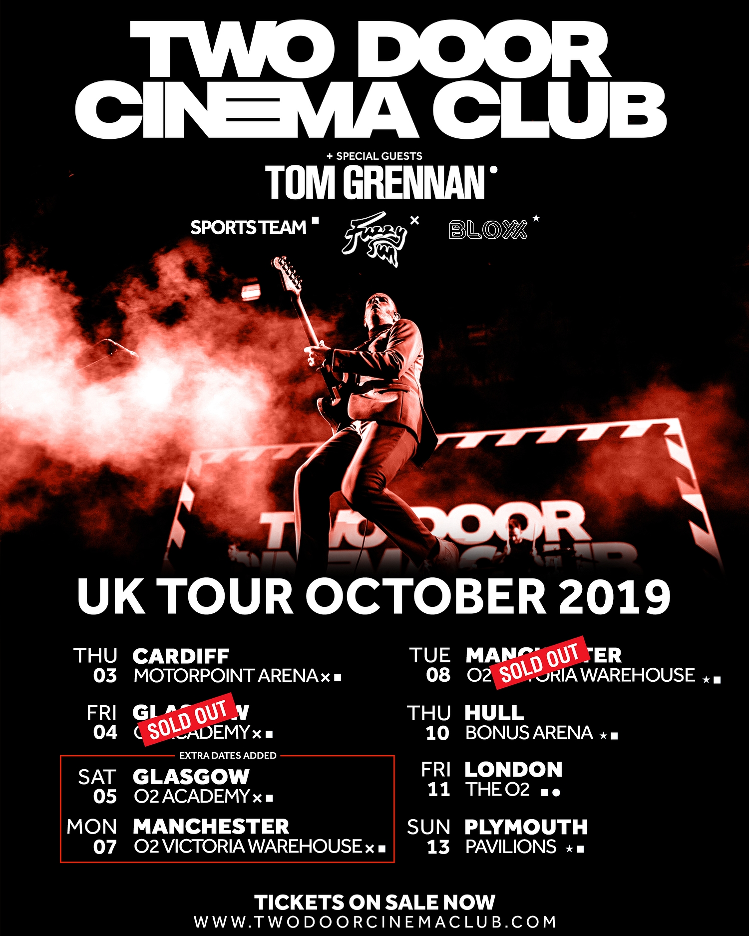 Two Door Cinema Club announce UK arena tour support