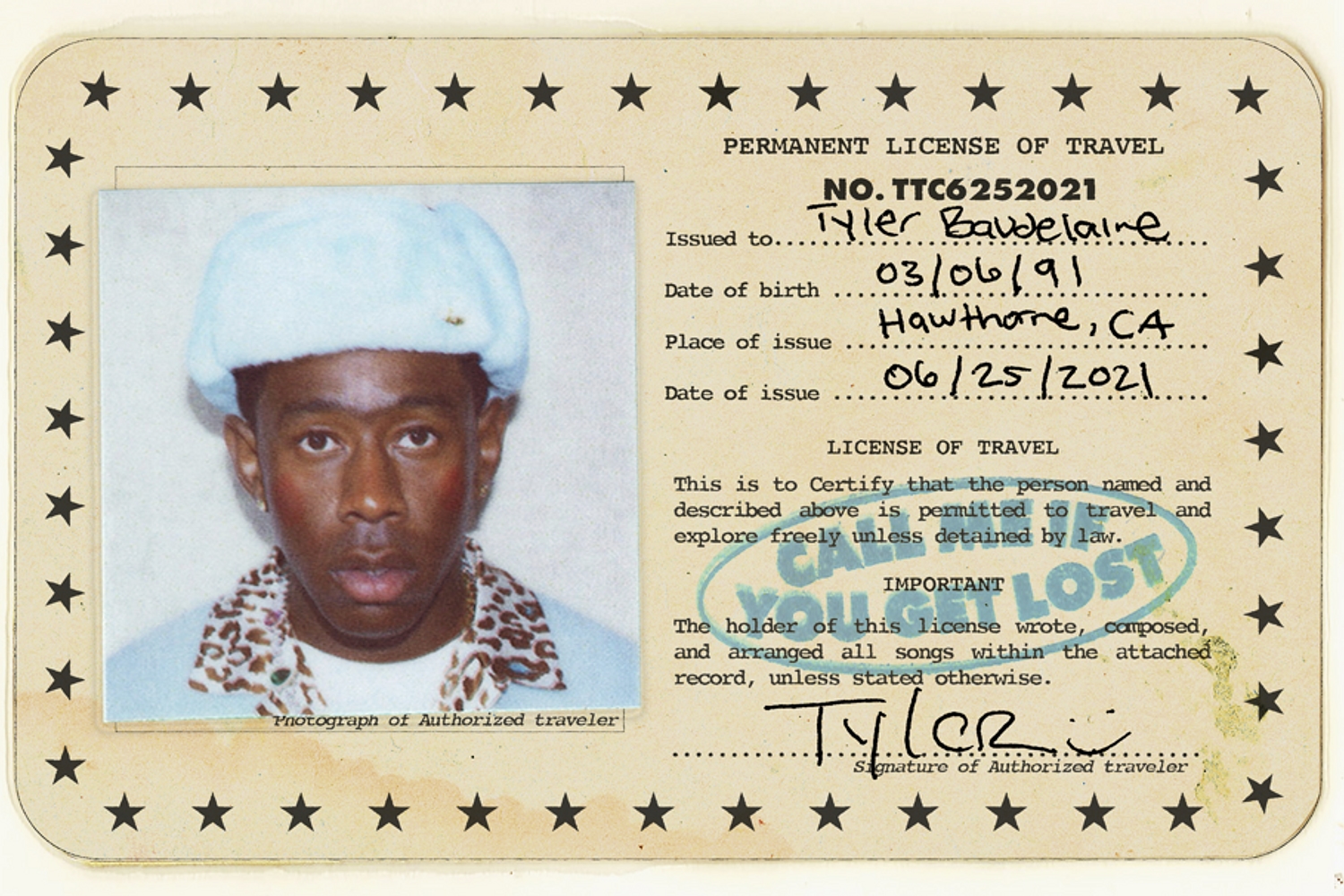 Tyler, The Creator announces new album ‘Call Me If You Get Lost’