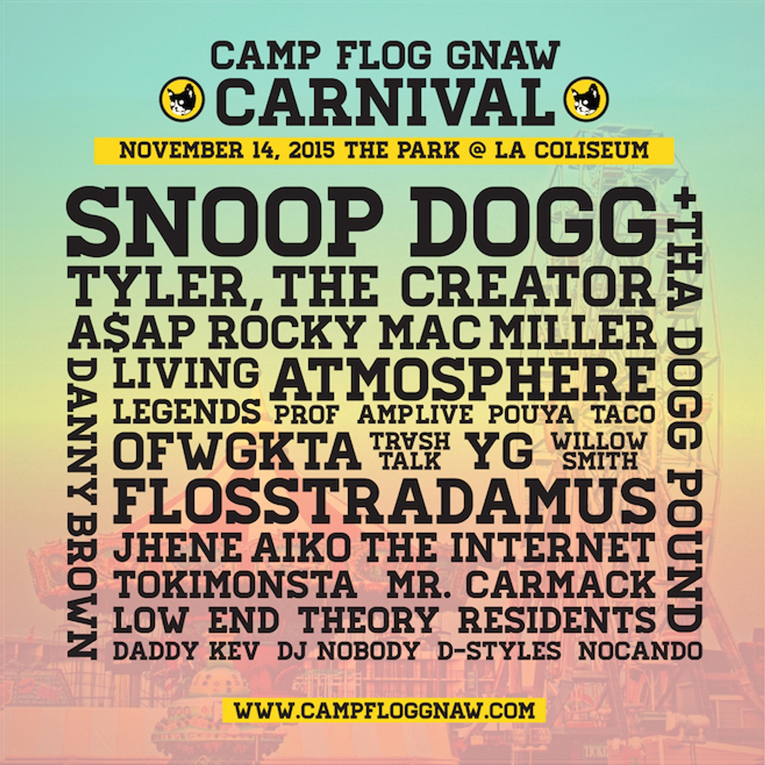 Tyler, the Creator Announces Camp Flog Gnaw Carnival 2023 at