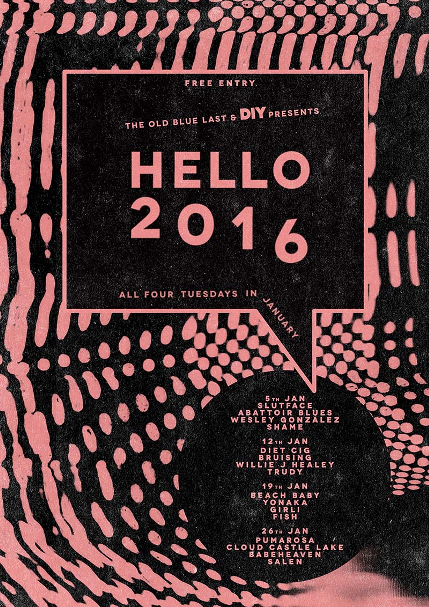 Wesley Gonzalez, Shame, Fish added to Hello 2016