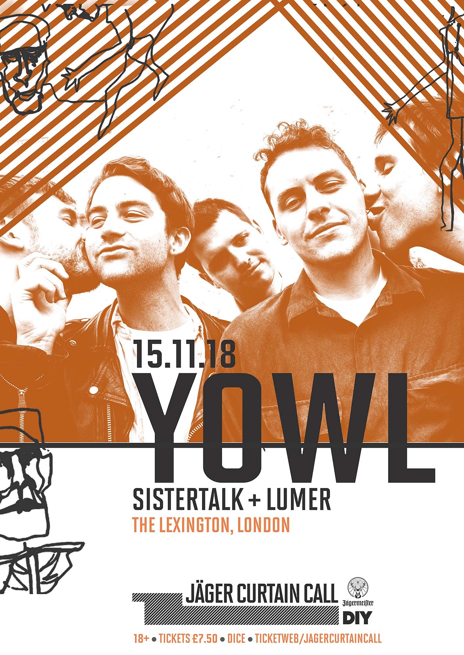 YOWL to play The Lexington as part of Jäger Curtain Call 2018