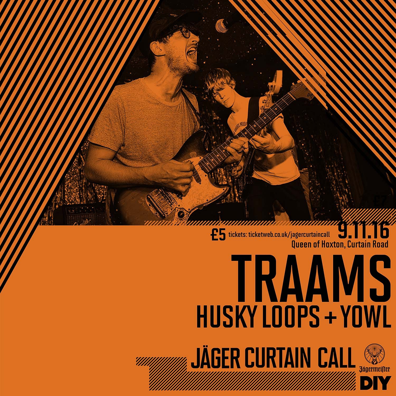 YOWL and Husky Loops join the bill for Traams’ Jäger Curtain Call show