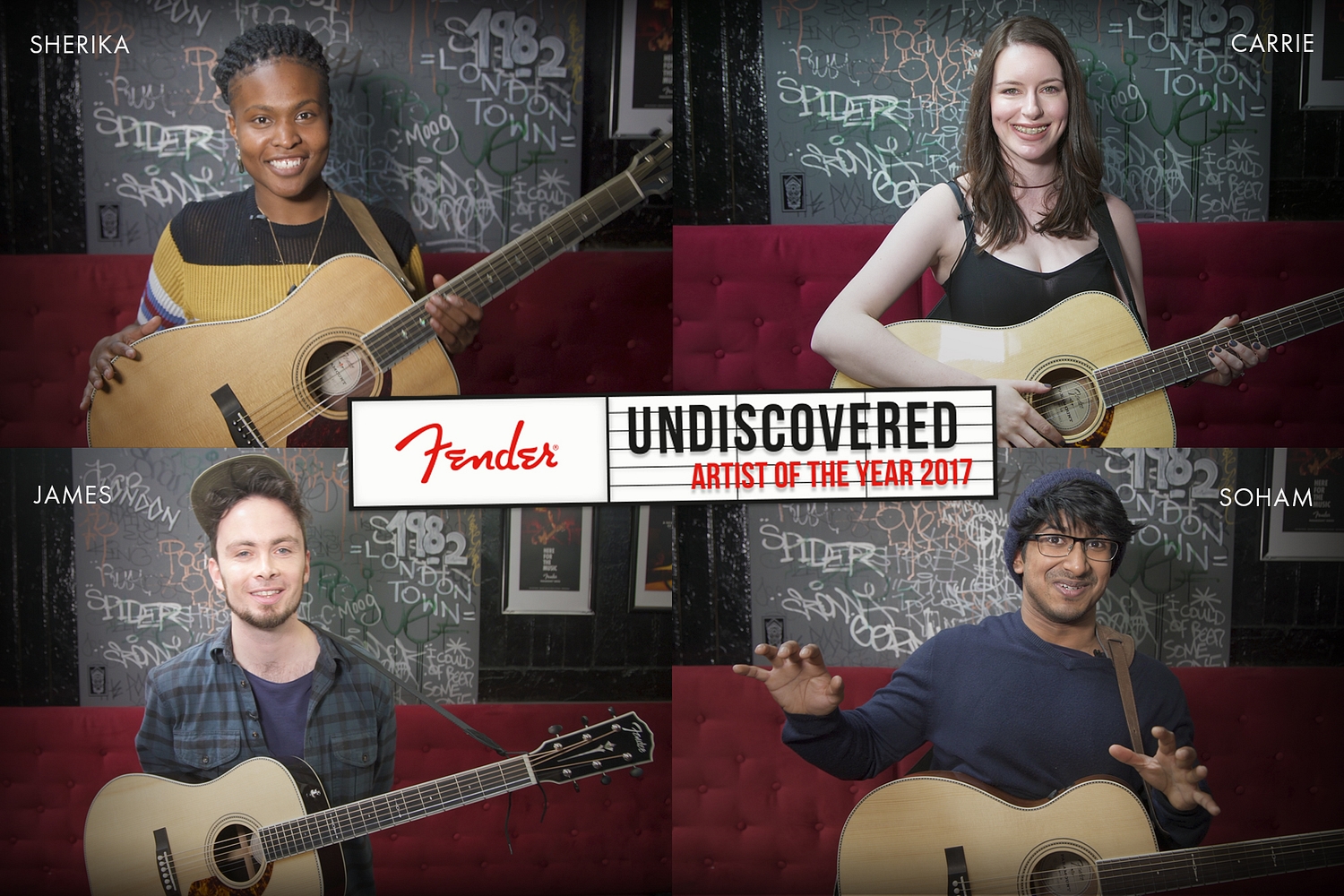 ​Meet the latest four semi-finalists for Fender’s Undiscovered Artist of The Year 2017