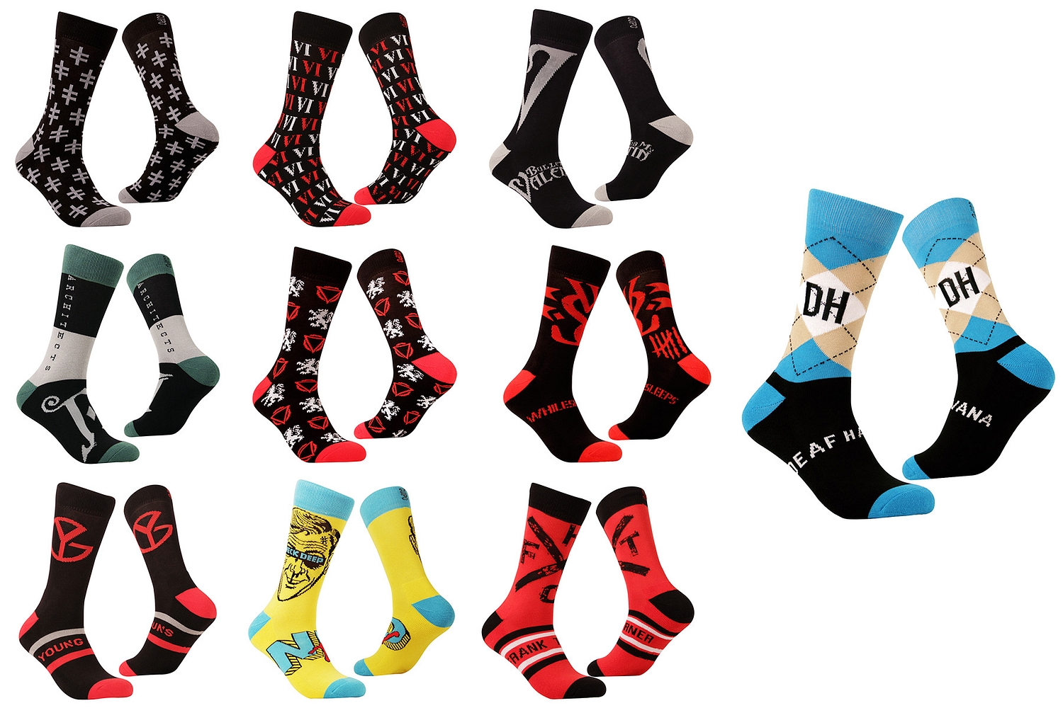 Win ten pairs of Cuipo artist socks, from Young Guns, Neck Deep, YMAS and more