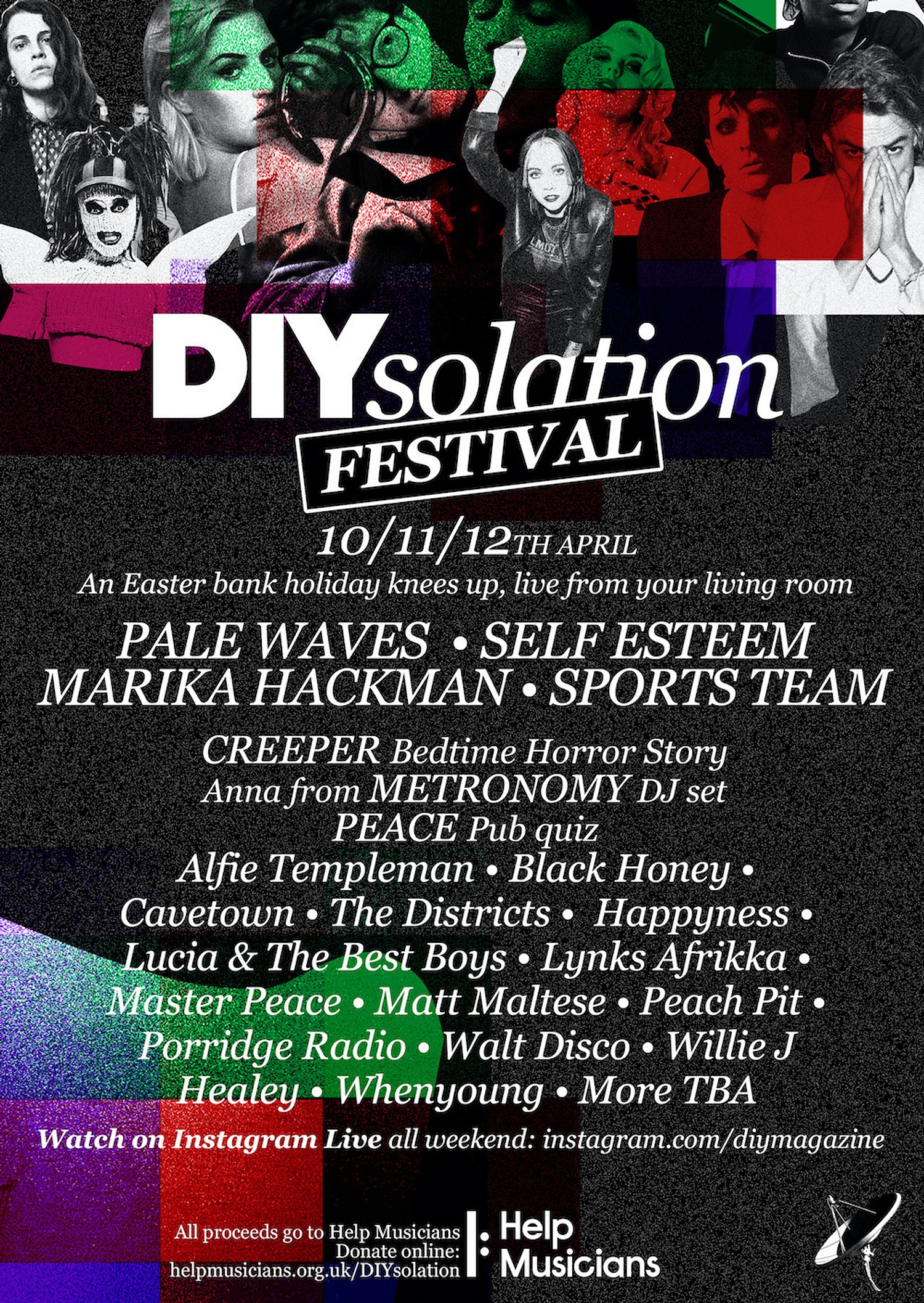 Pale Waves, Sports Team, Marika Hackman, Self Esteem & more to play our DIYsolation Festival