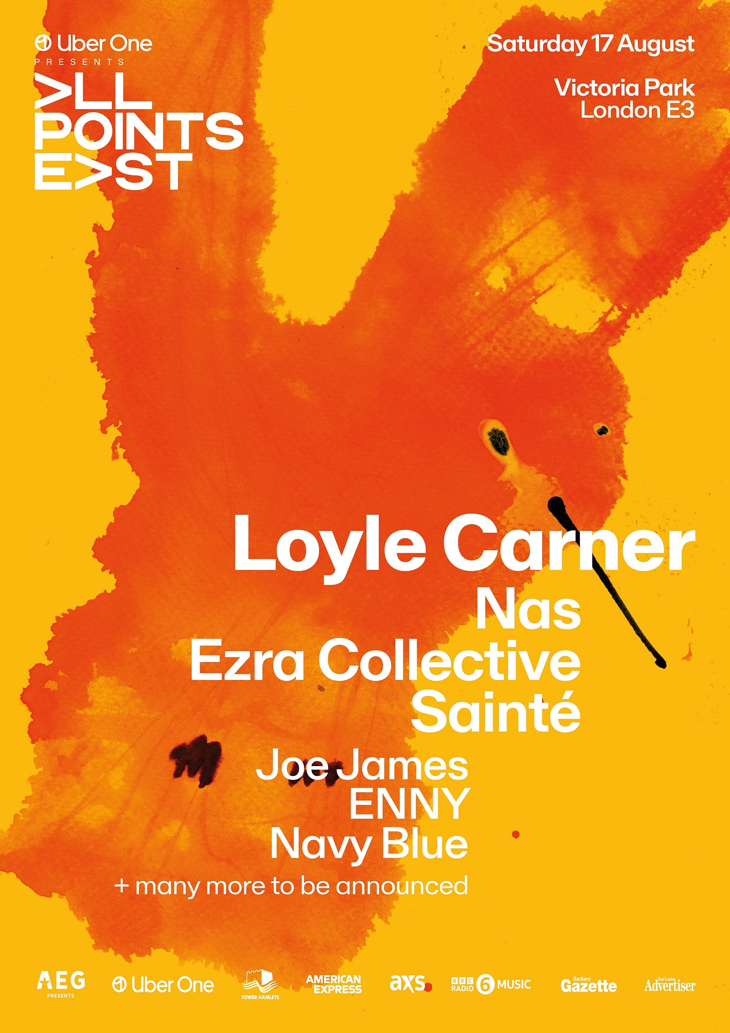 Loyle Carner, Ezra Collective, ENNY and more announced for All Points East 2024