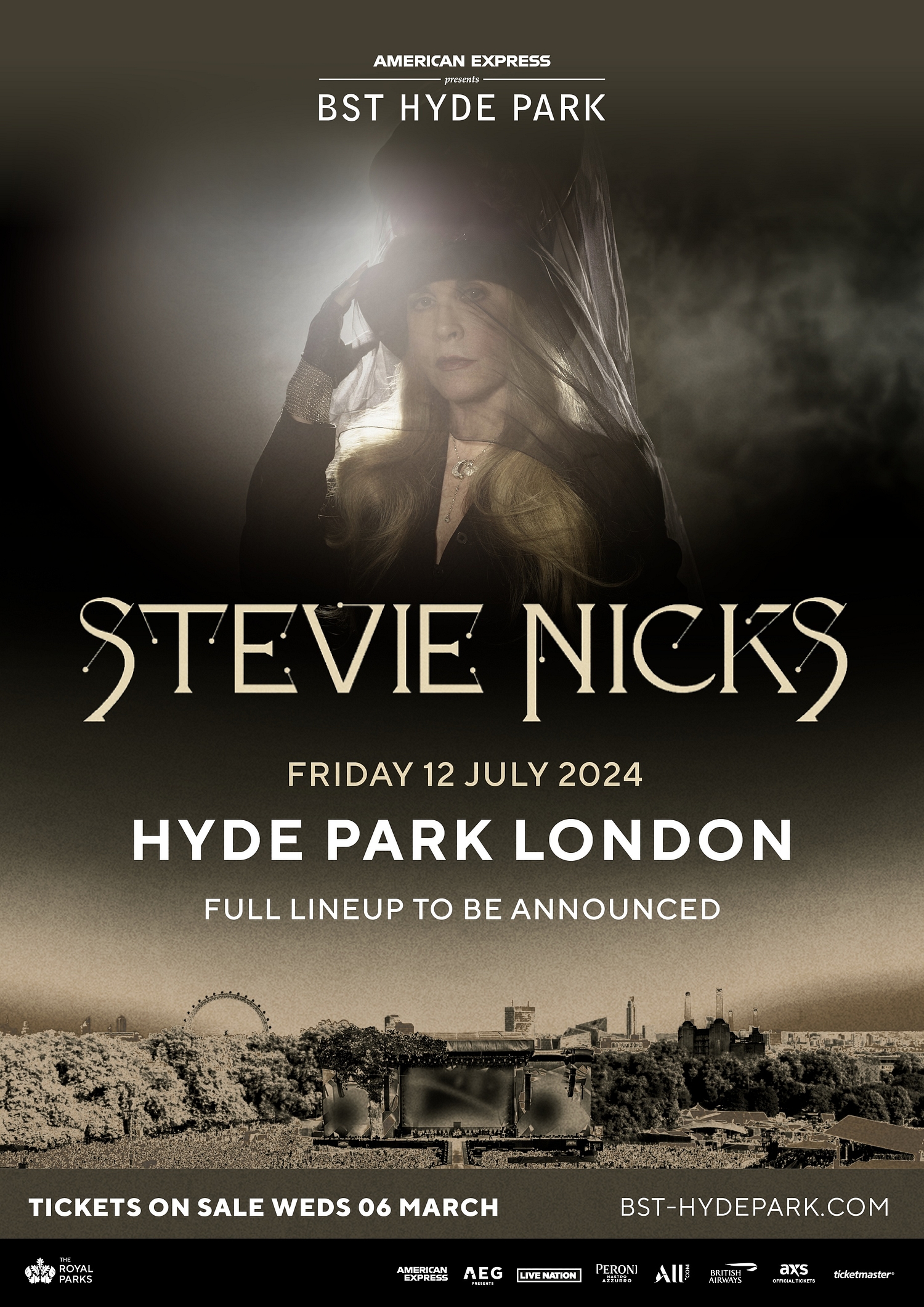 Stevie Nicks announced as next BST Hyde Park headliner