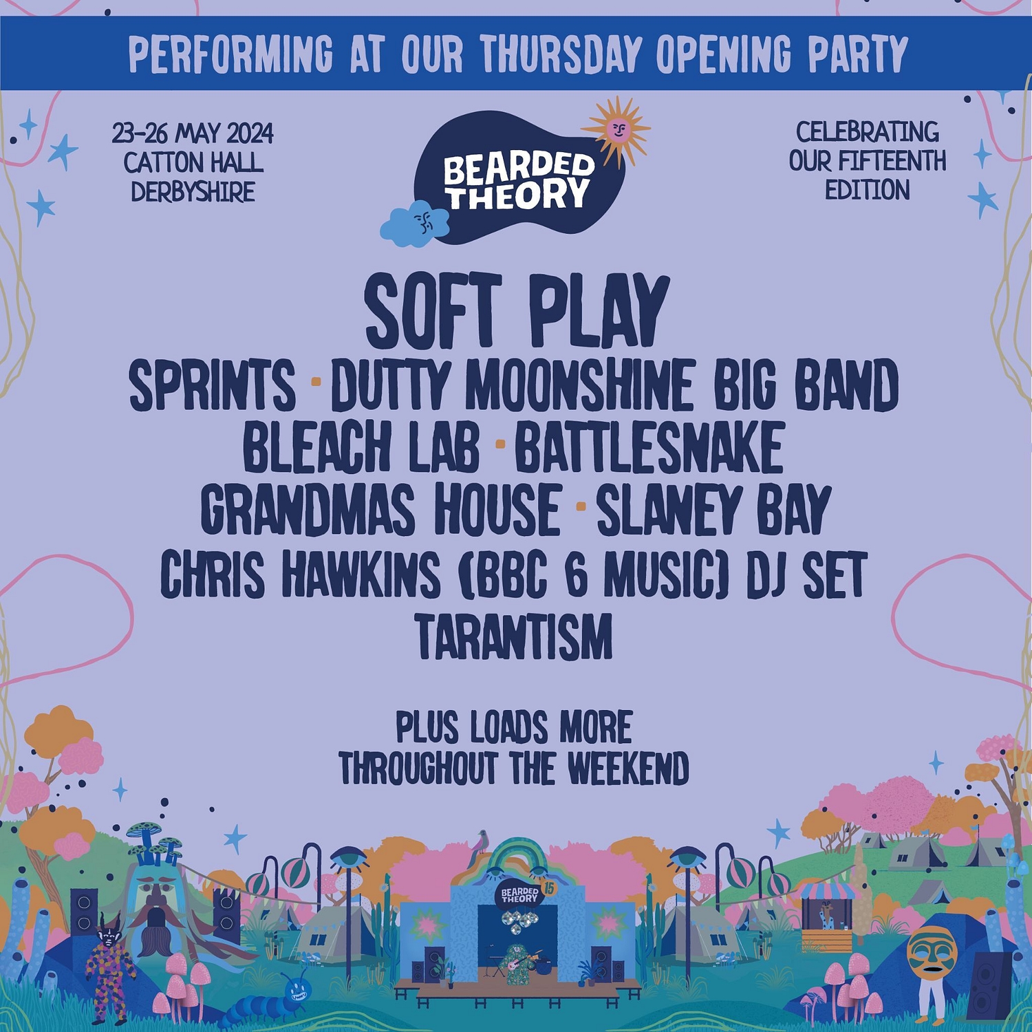 SOFT PLAY, Sprints, Bleach Lab and more to open 2024's Bearded Theory Festival
