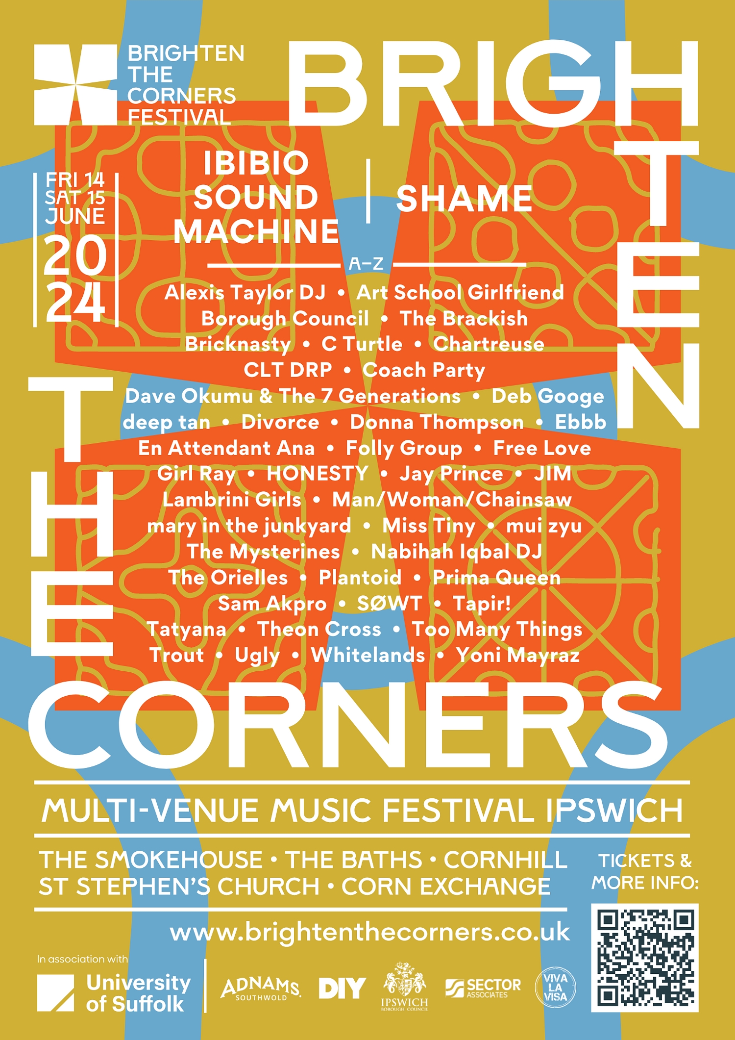 Ipswich's Brighten The Corners Festival announces 2024 lineup, including Shame, Ibibio Sound Machine and more