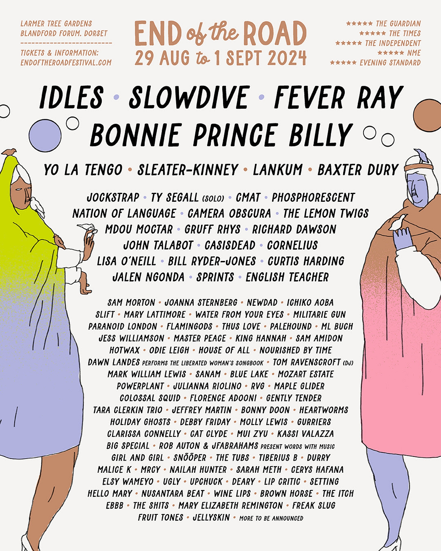 End of the Road Festival confirm IDLES, Slowdive, Fever Ray and Bonnie 'Prince' Billy to headline 2024 lineup