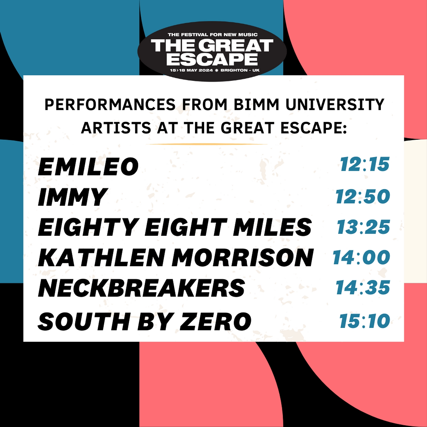 DIY partners with BIMM University for The Great Escape Festival events programme