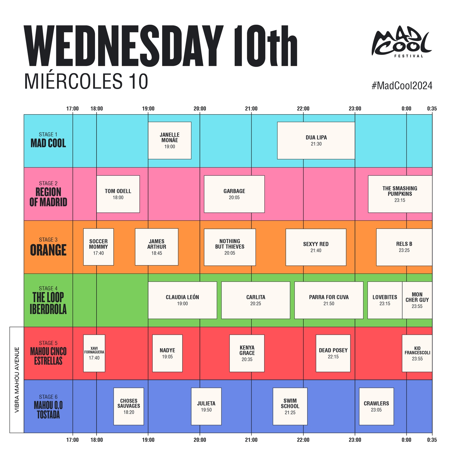 Mad Cool Festival announces 2024 set times