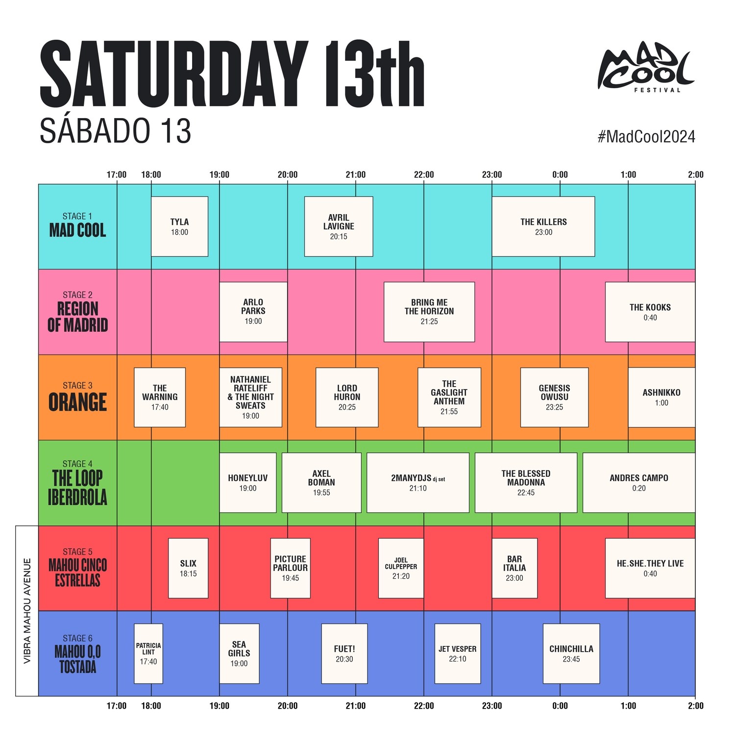 Mad Cool Festival announces 2024 set times