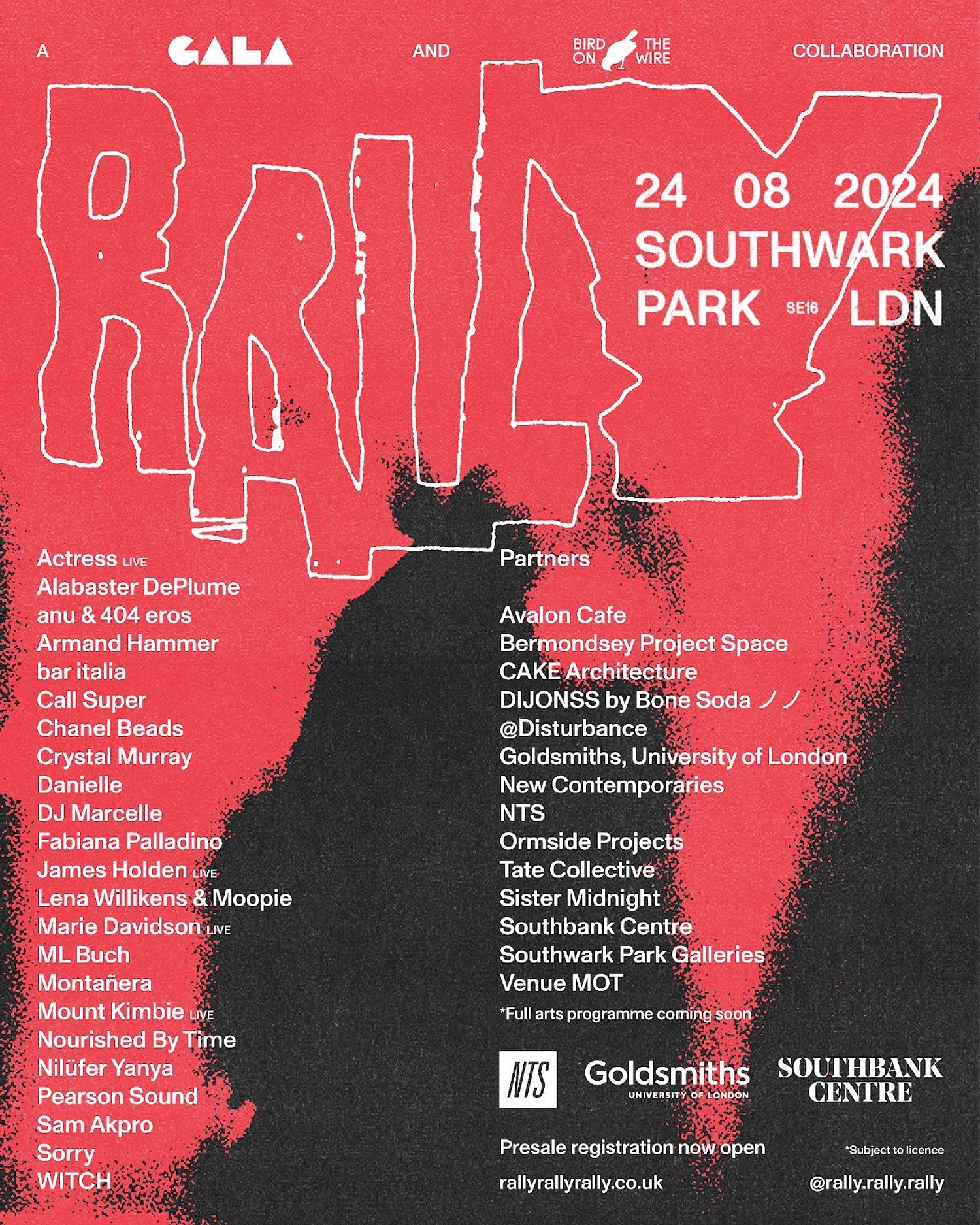 Southwark Park's Rally Festival confirms Mount Kimbie, Nilüfer Yanya, bar italia and more for 2024 lineup