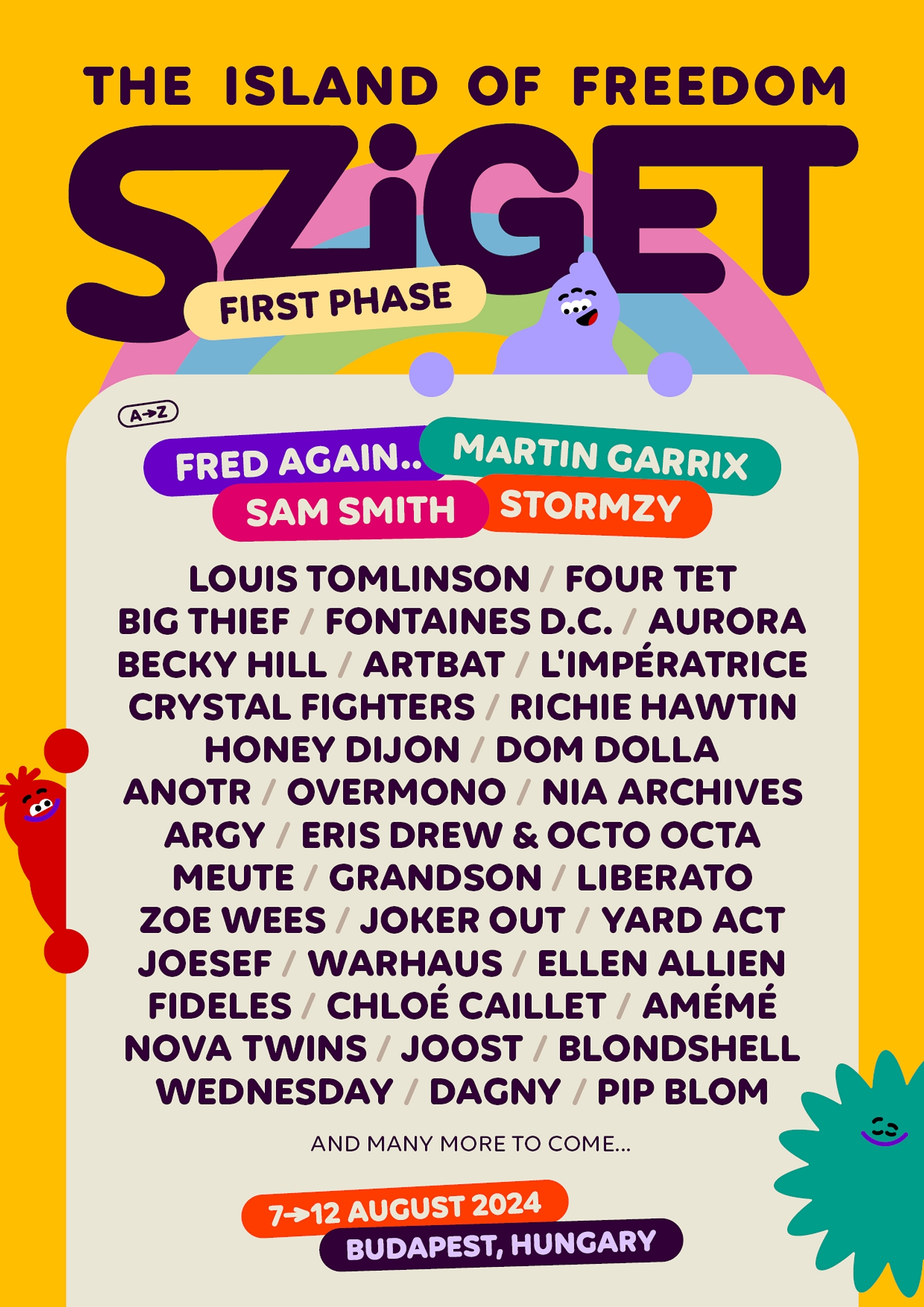Sziget Festival reveals first wave of artists including Sam Smith, Stormzy, Fontaines DC and more