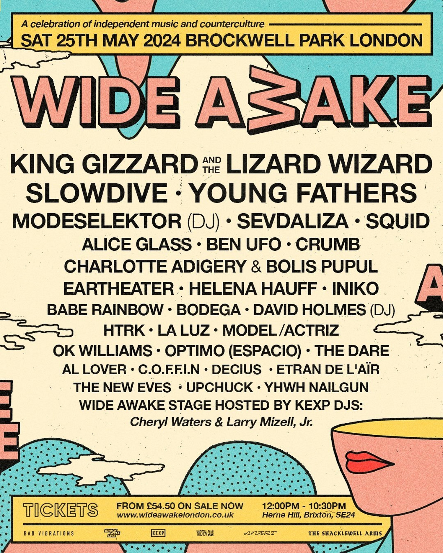 Young Fathers, Alice Glass, Squid & more announced for Wide Awake 2024