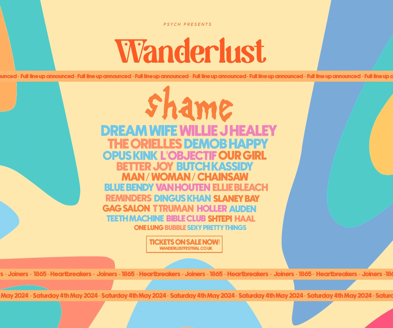 Southampton's Wanderlust Festival announce Shame, Dream Wife, Willie J Healey and more for 2024 lineup