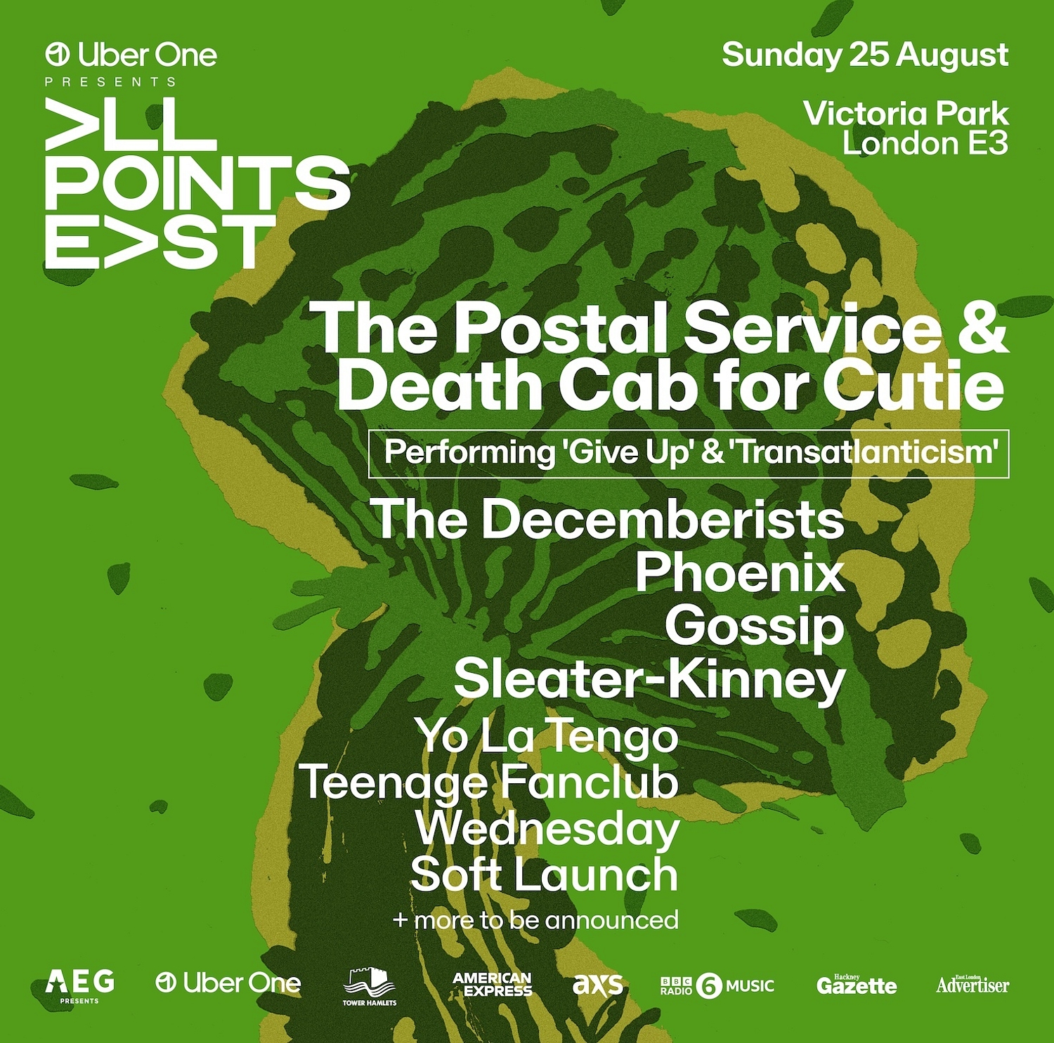 Death Cab For Cutie & The Postal Service to co-headline All Points East 2024