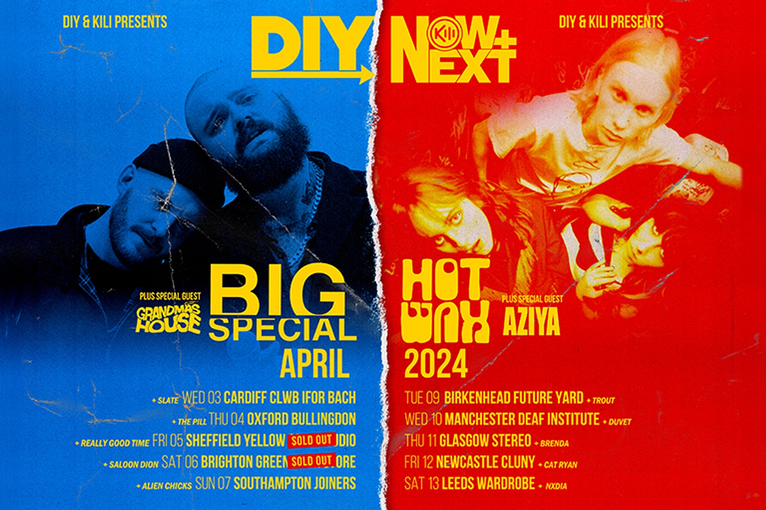 HotWax and Big Special to headline DIY’s Now & Next Tour 2024