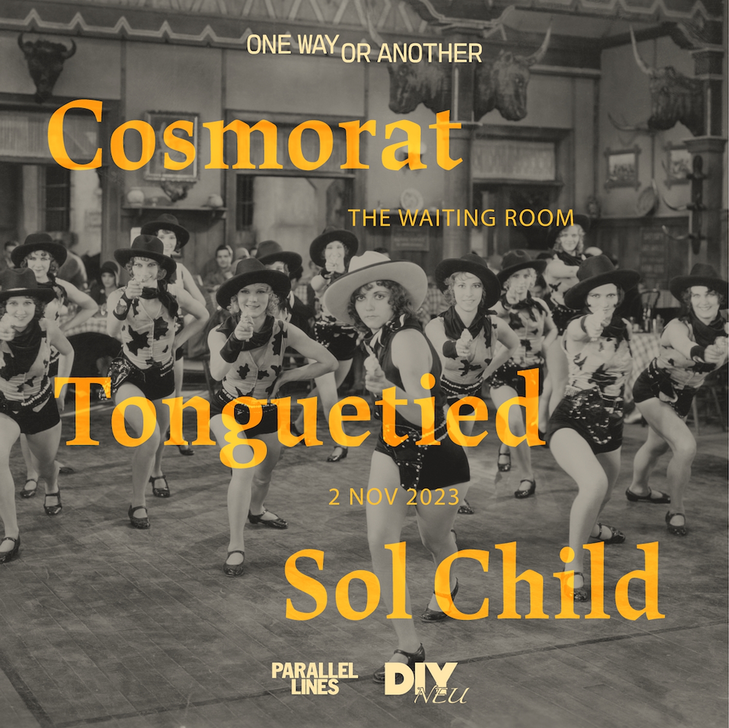 Cosmorat, Tonguetied and Sol Child to play November's edition of One Way or Another