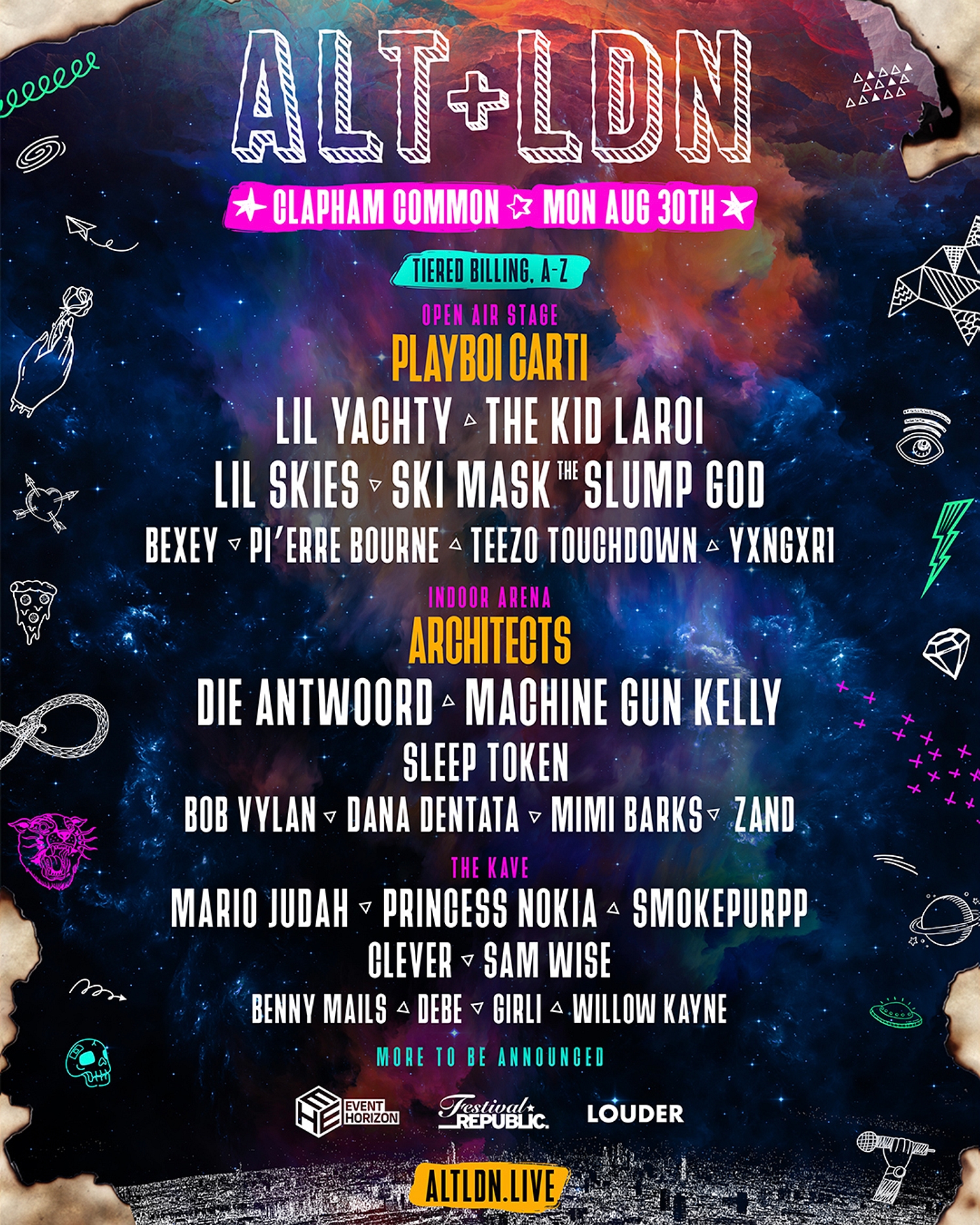 Playboi Carti, Machine Gun Kelly, Architects and more to play ALT+LDN festival