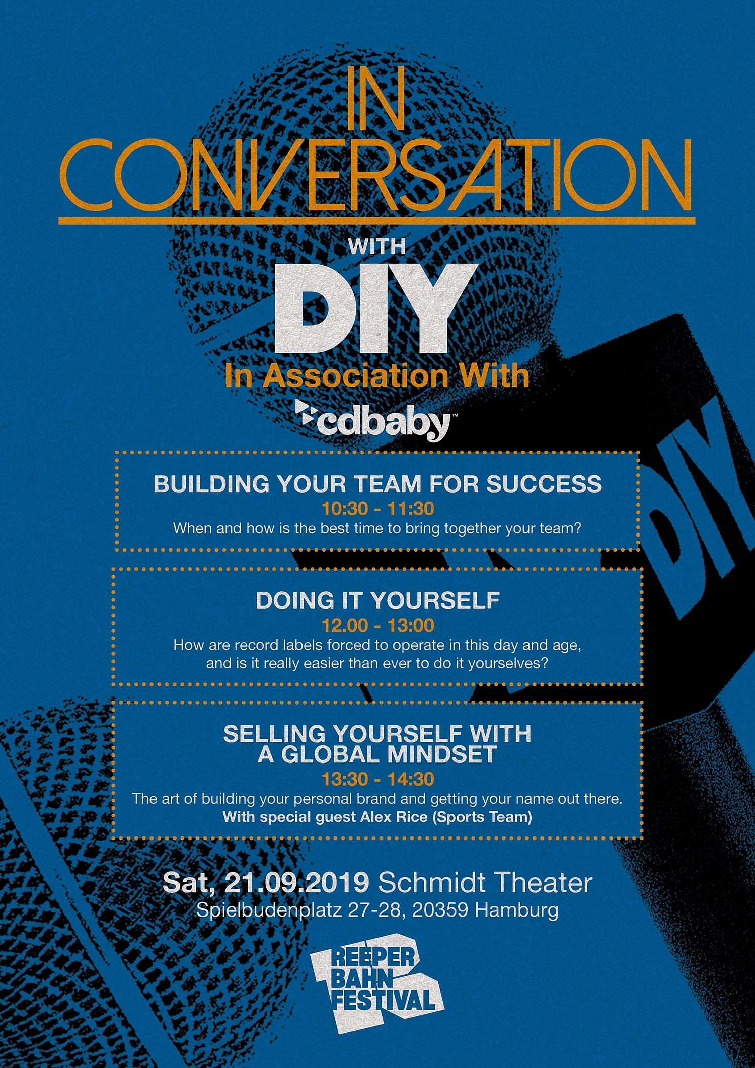 DIY and CD Baby to host Training Day Sessions at Reeperbahn 2019