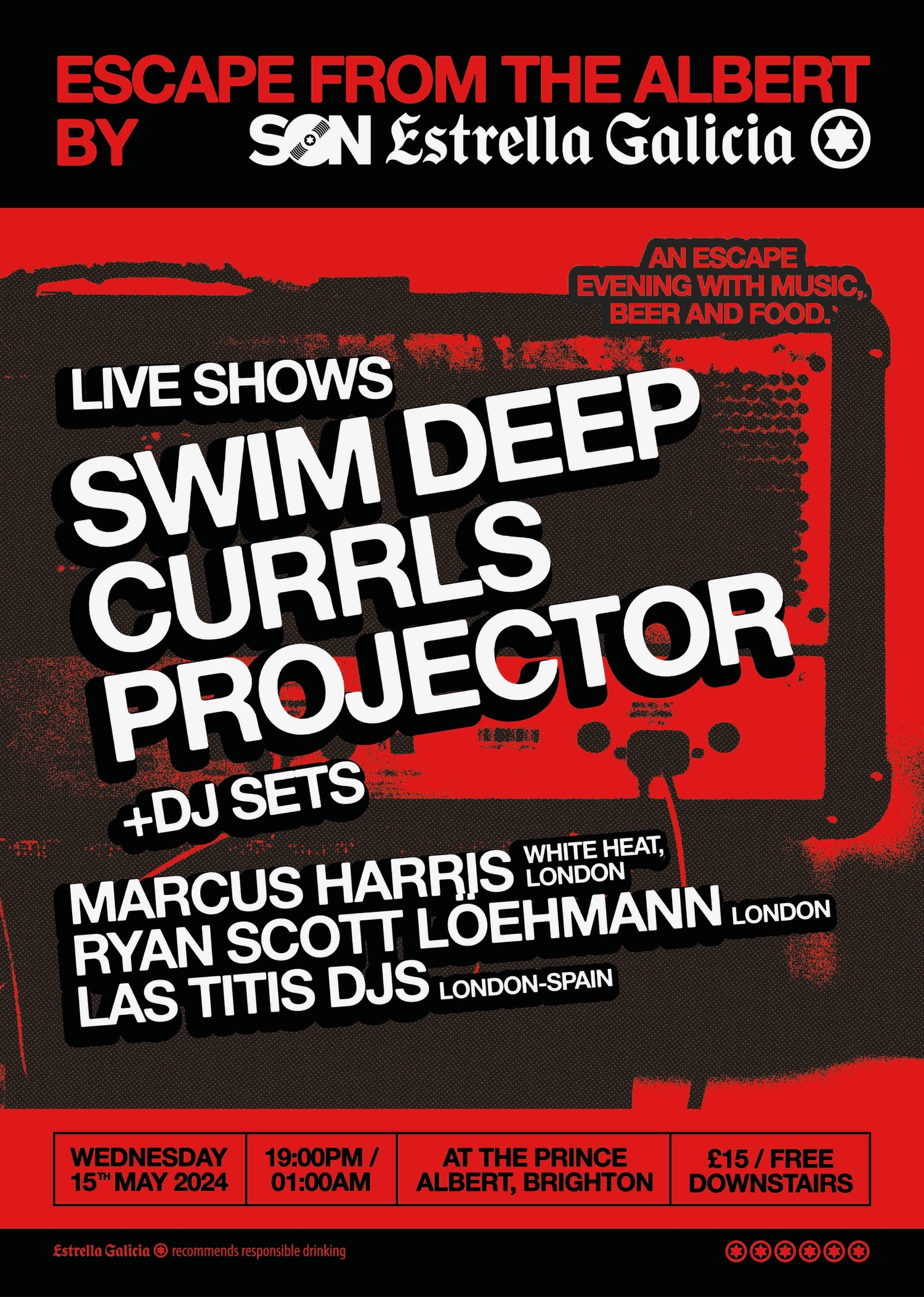 Swim Deep, Currls, and Projector to play SON Estrella Galicia's next micro-festival at Brighton's The Prince Albert