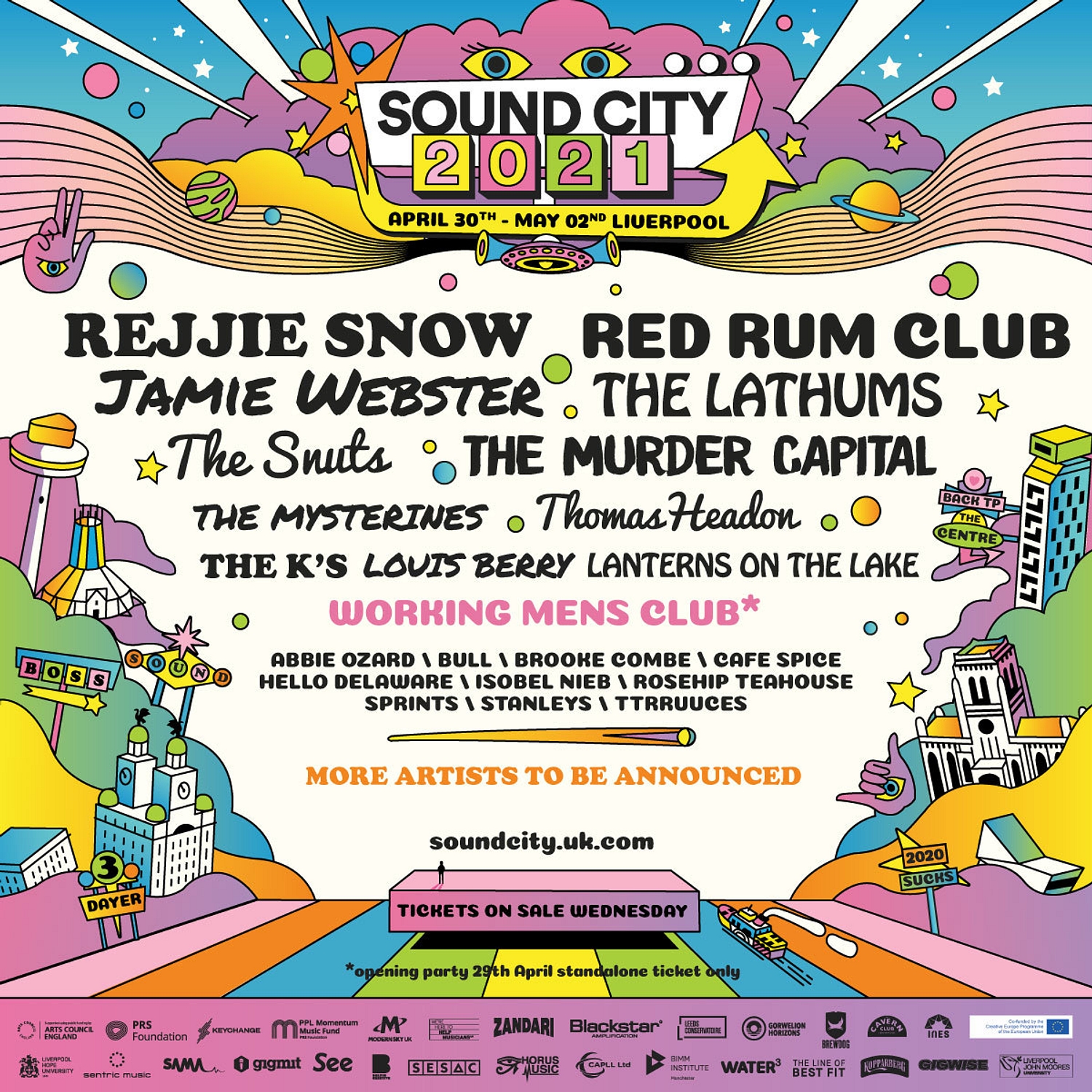 The Murder Capital, Rejjie Snow, Working Men's Club and more announced for Sound City 2021