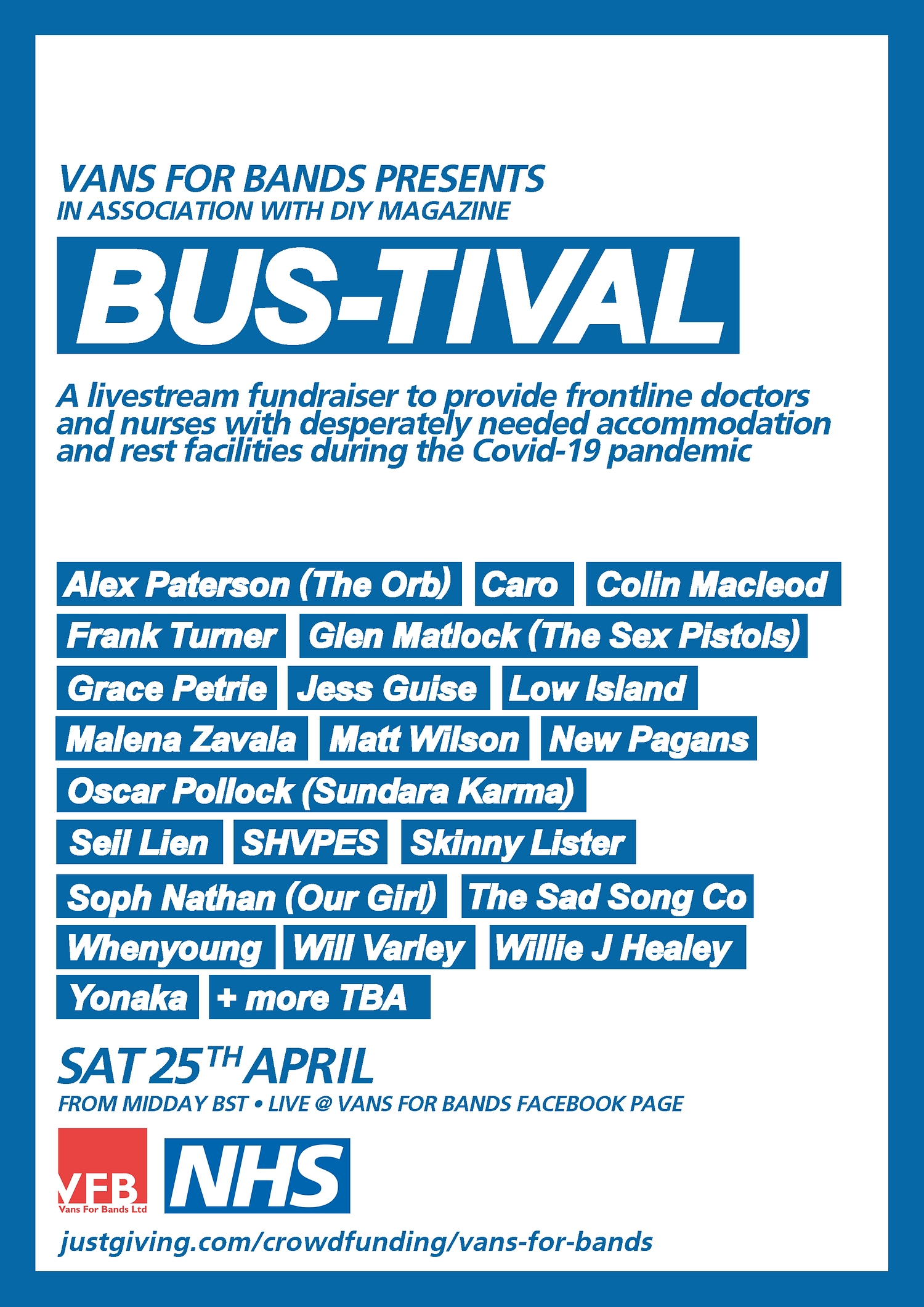 Whenyoung, Sundara Karma, Willie J Healey & more to play livestreaming NHS fundraiser BUS-TIVAL