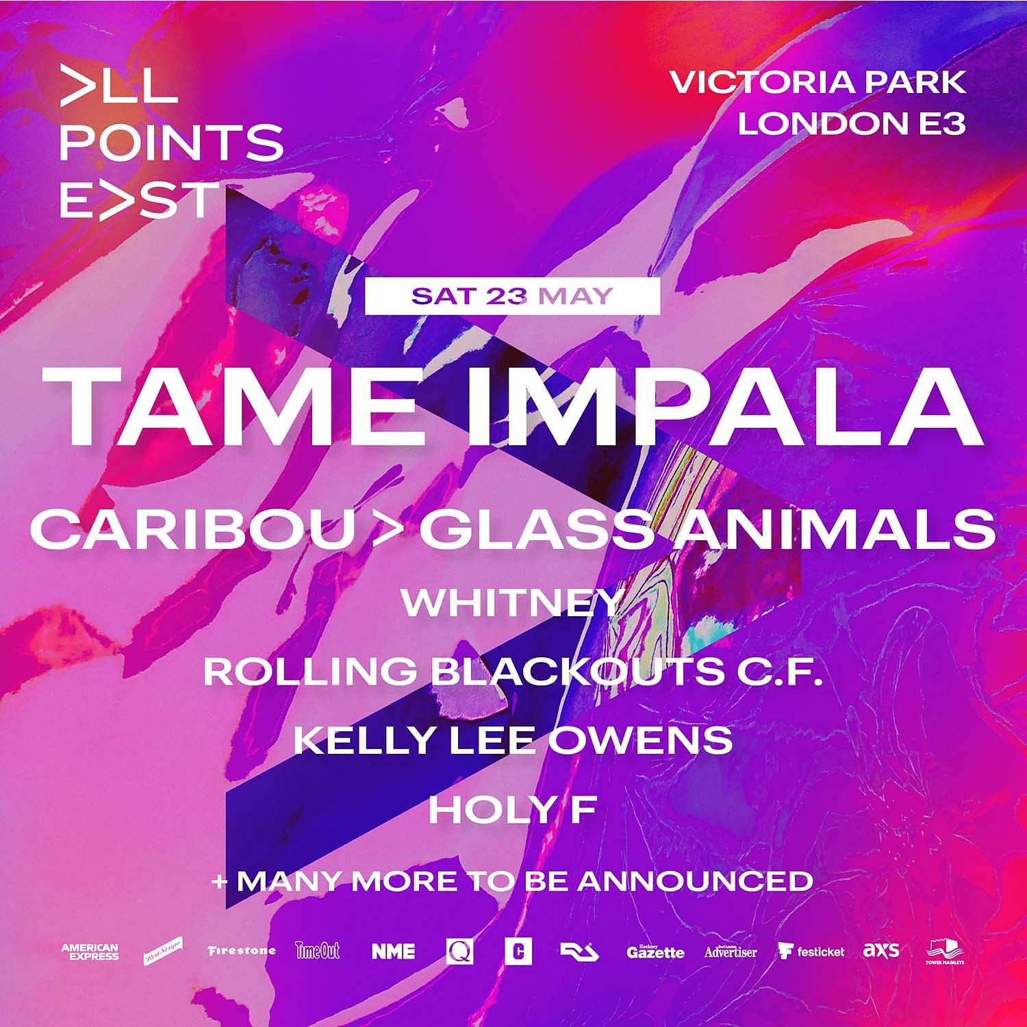 Tame Impala to headline All Points East 2020